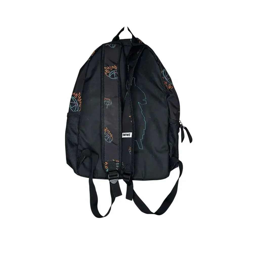 Fortnite Victory Royale Backpack Black Blue Multi Compartment Gamer School Bag
